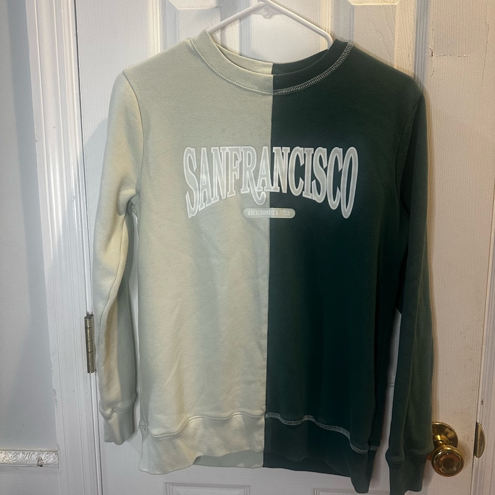 Abercrombie Kids Girls 13/14 San Francisco‎ Green Sweatshirt